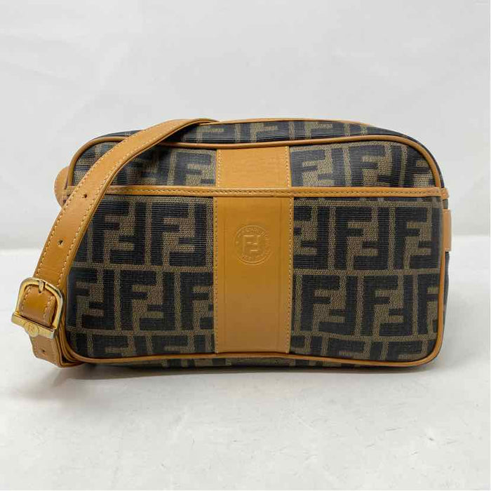 Pre-Owned Fendi Monogram Leather Designer Handbag