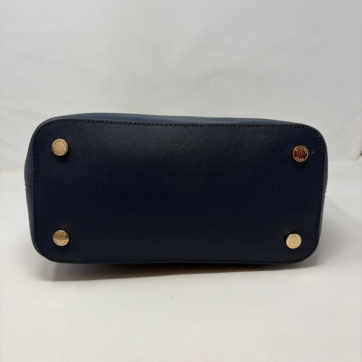Pre-Owned Michael Kors Navy Coated Canvas Handbag