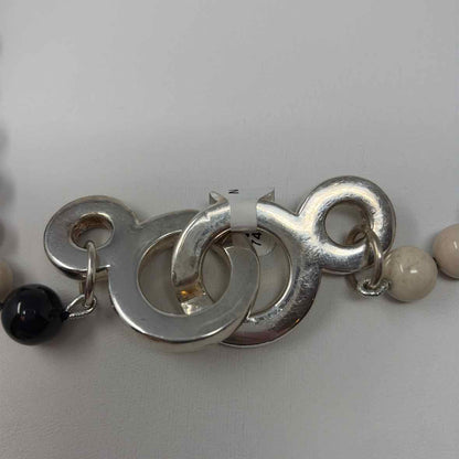 Pre-Owned Simon Sebbag Designs Black/White Beaded Necklace