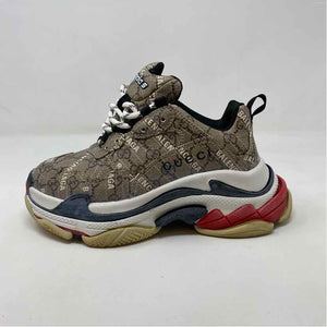 Pre-Owned Balenciaga Monogram Canvas Shoe Size 7 Designer Shoes
