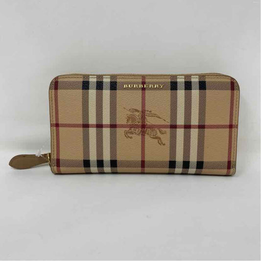 Pre-Owned Burberry Plaid Canvas Designer Wallet
