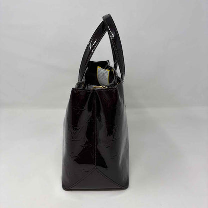 Pre-Owned Louis Vuitton Burgundy Patent Designer Handbag