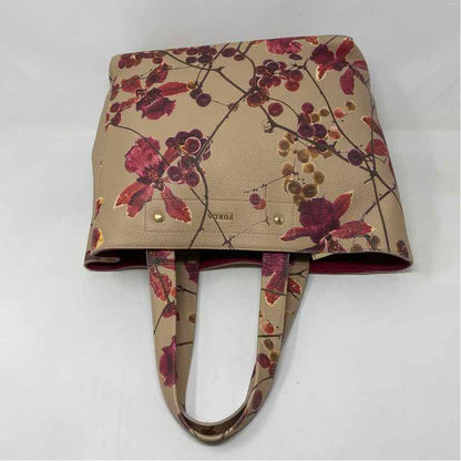 Pre-Owned Furla Red Floral Leather Handbag