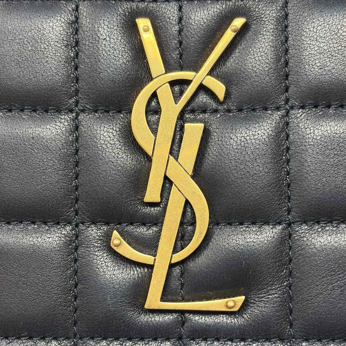 Pre-Owned Saint Laurent Black Leather Designer Handbag