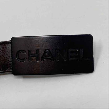 Pre-Owned Chanel Brown Leather Designer Belt
