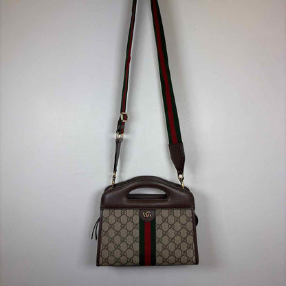 Pre-Owned Gucci Monogram Canvas Designer Handbag