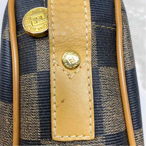 Pre-Owned Fendi Check Canvas Designer Handbag