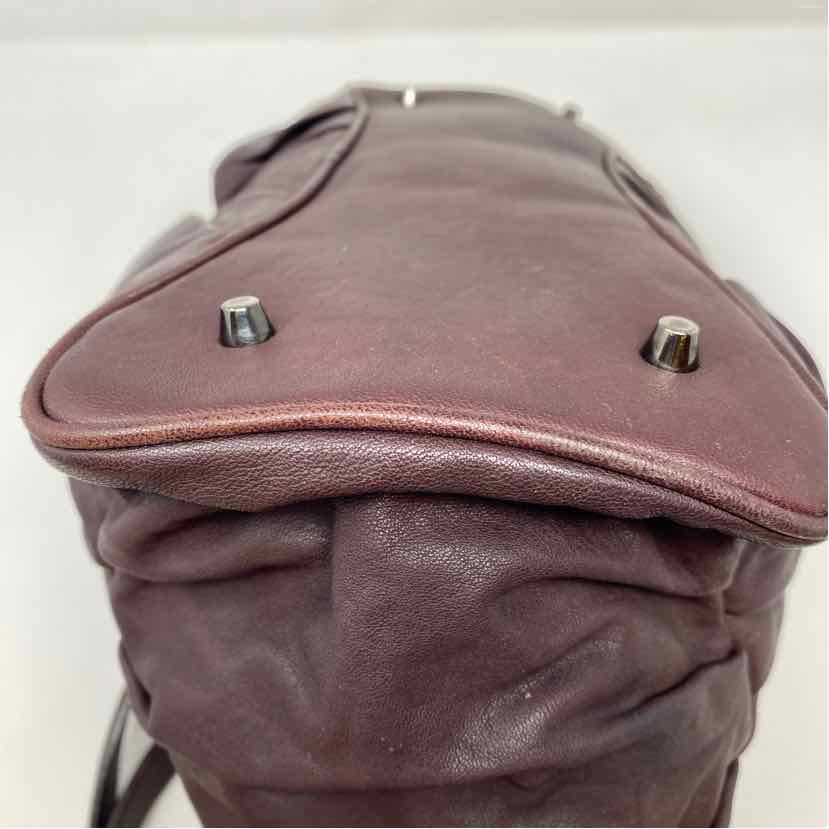 Pre-Owned Burberry Plum Leather Designer Handbag