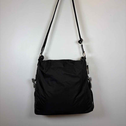 Pre-Owned SR Squared Black Nylon Handbag