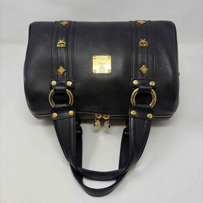 Pre-Owned MCM Black Leather Designer Handbag