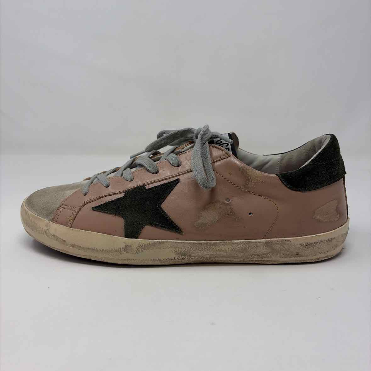 Pre-Owned Golden Goose Mauve Leather Shoe Size 10.5 Designer Shoes