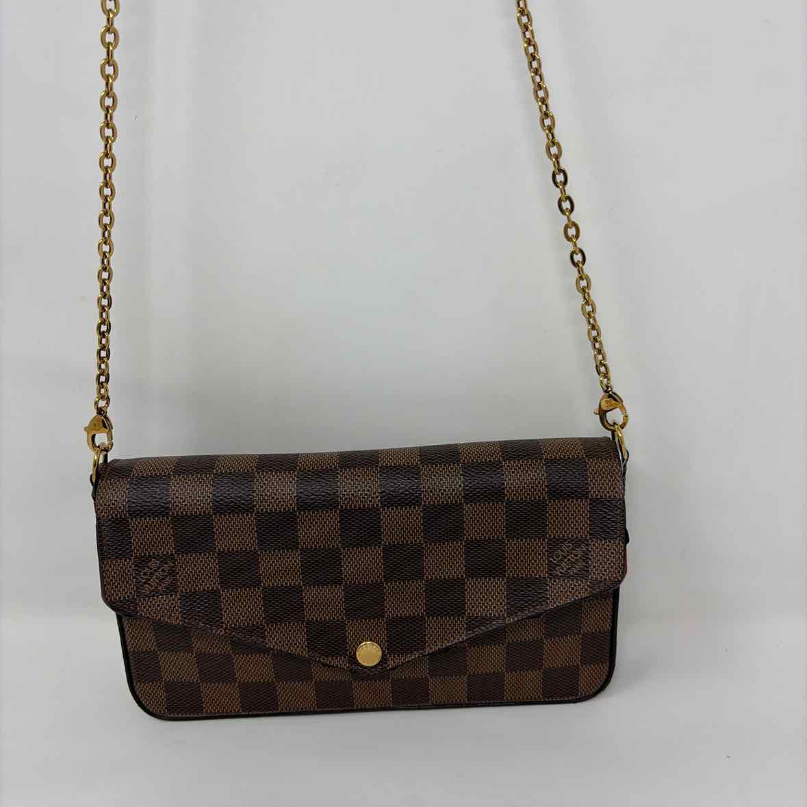 Pre-Owned Louis Vuitton Damier Eben Canvas Designer Handbag