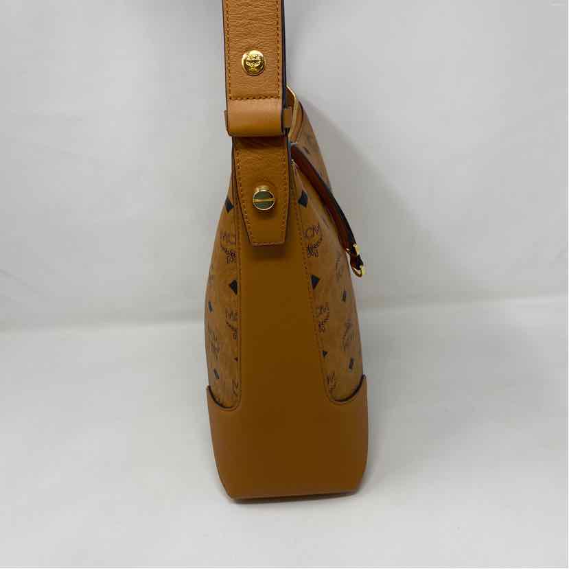 Pre-Owned MCM Cognac Leather Designer Handbag