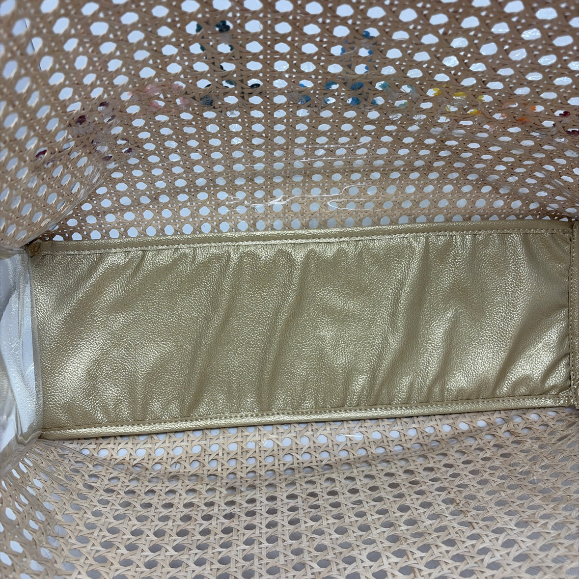 Pre-Owned Boutique Tan Straw Handbag