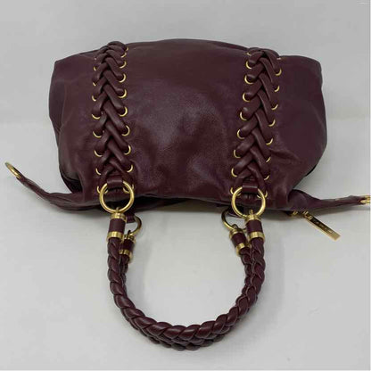 Pre-Owned Tahari Burgundy Leather Handbag