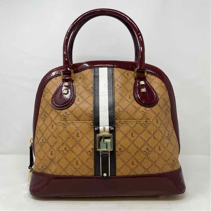 Pre-Owned LAMB Cognac Canvas Handbag