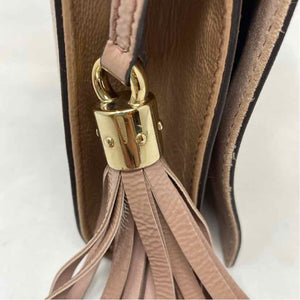 Pre-Owned Gucci Tan Patent Designer Handbag