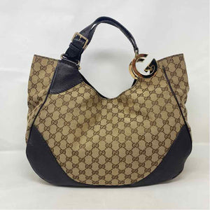 Pre-Owned Gucci Monogram Canvas Designer Handbag