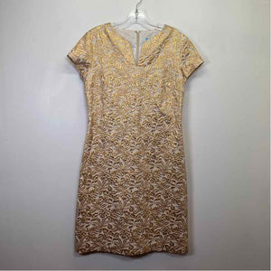 Pre-Owned Size 2/S J McLaughlin Gold Multi Casual Dress