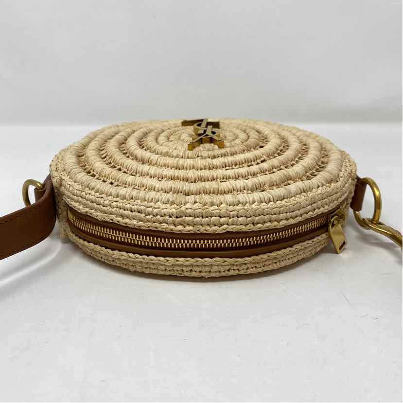 Pre-Owned Saint Laurent Straw Straw Designer Handbag