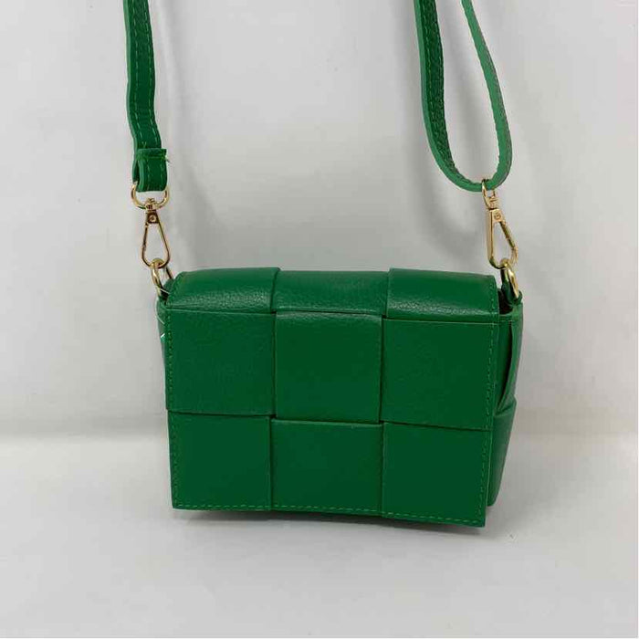Pre-Owned Made in Italy Green Leather Handbag