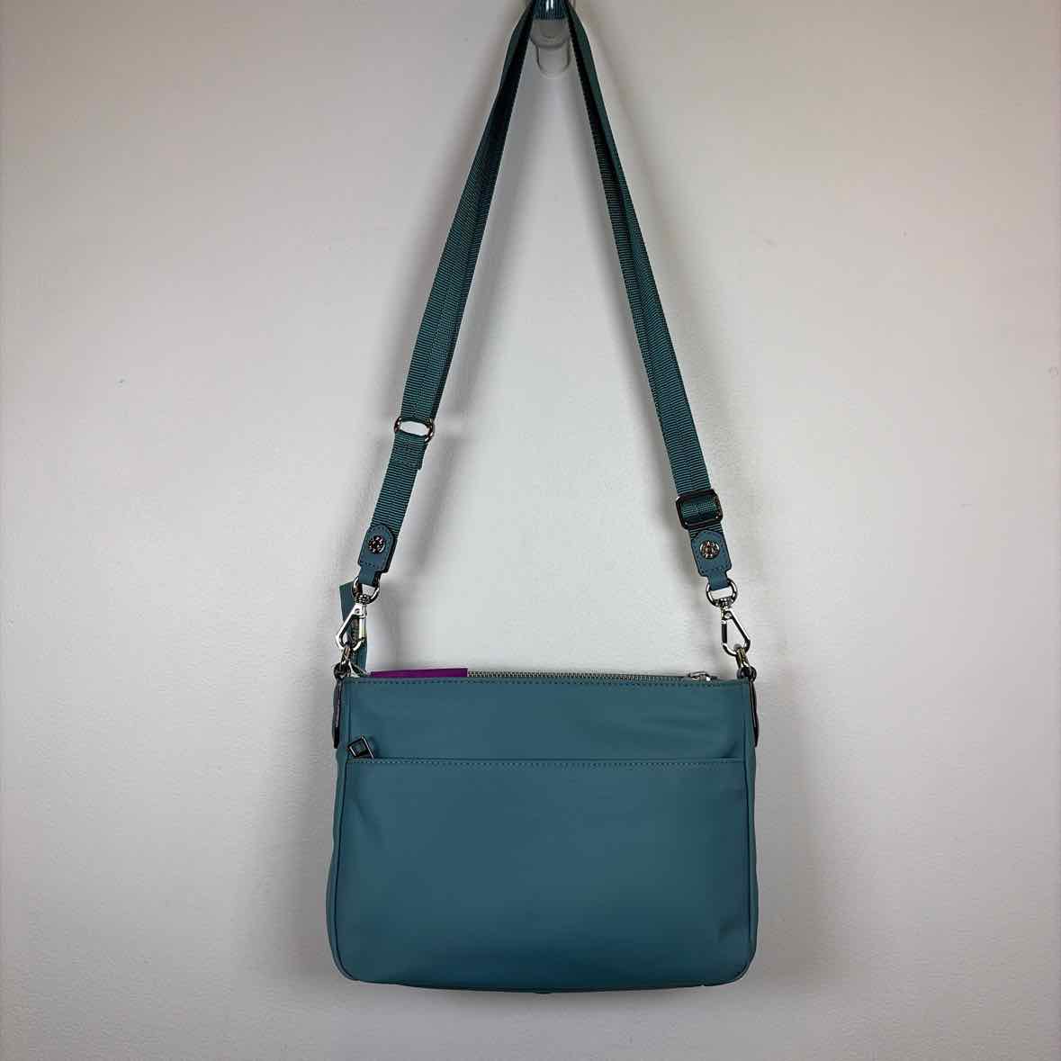 Pre-Owned MZ Wallace Teal Nylon Handbag