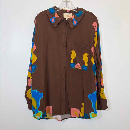 Pre-Owned Size S Figue Brown Multi Top