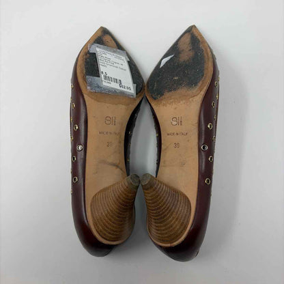 Pre-Owned Shoe Size 8.5 Sergio Rossi Cognac Heels