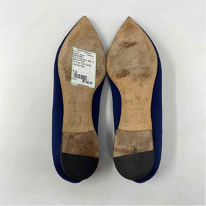Pre-Owned Jimmy Choo Navy Satin Shoe Size 7.5 Designer Shoes