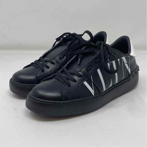 Pre-Owned Valentino Black Leather Shoe Size 5.5 Designer Shoes