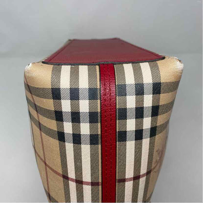 Pre-Owned Burberry Plaid Canvas Designer Handbag