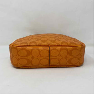 Pre-Owned Coach Orange Multi Coated Canvas Handbag