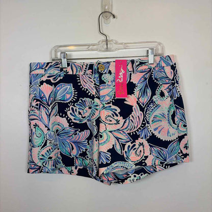 Pre-Owned Size 10/L Lilly Pulitzer Blue Multi Shorts