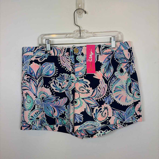 Pre-Owned Size 10/L Lilly Pulitzer Blue Multi Shorts