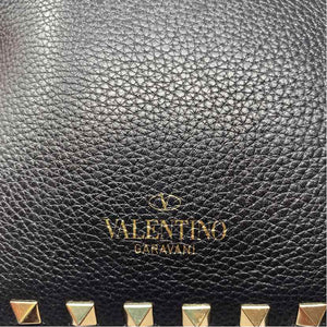 Pre-Owned Valentino Black Leather Designer Handbag