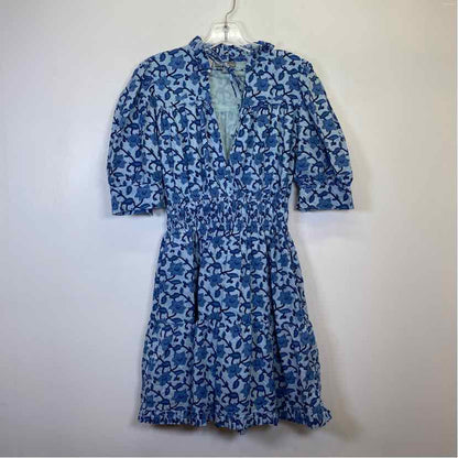 Pre-Owned Size M Shade Amour Blue Floral Casual Dress