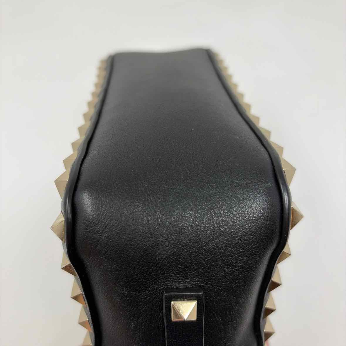 Pre-Owned Valentino Black Leather Designer Handbag