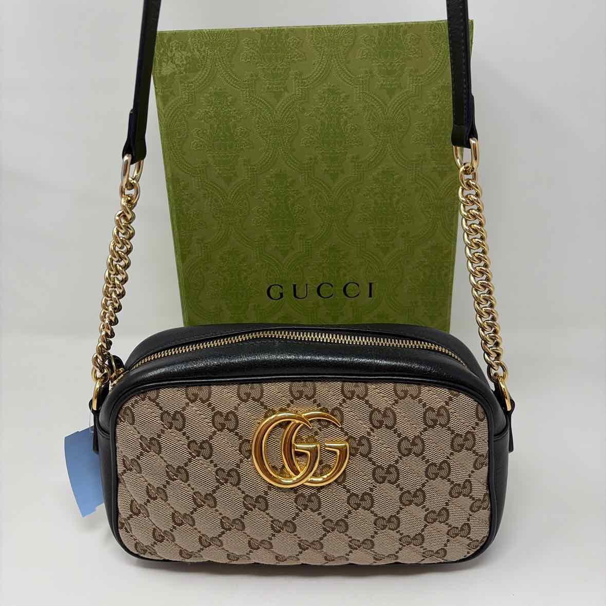 Pre-Owned Gucci Monogram Canvas Designer Handbag