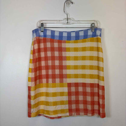 Pre-Owned Size M Anthropologie Yellow Multi Skirt