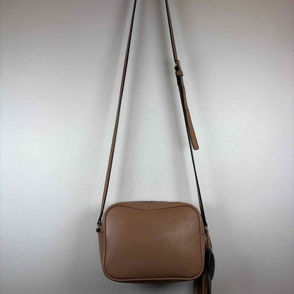 Pre-Owned Gucci Tan Leather Designer Handbag