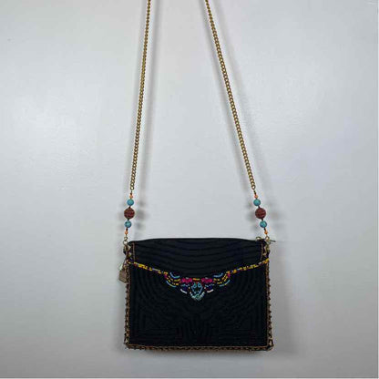 Pre-Owned Mary Frances Black Multi Beaded Handbag