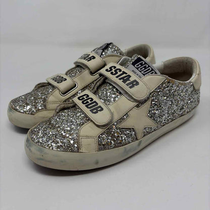 Pre-Owned Golden Goose White Leather Shoe Size 7.5 Designer Shoes