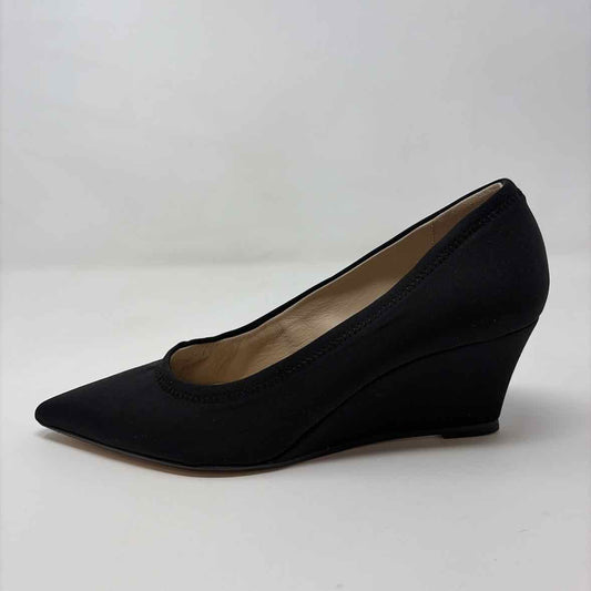 Pre-Owned Shoe Size 9.5 Theory Black Wedge