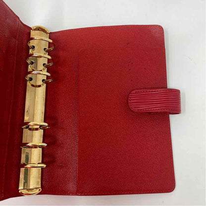 Pre-Owned Louis Vuitton Red Leather Designer Wallet