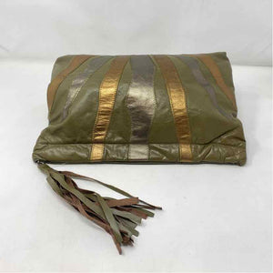 Pre-Owned Vintage Olive Leather Handbag