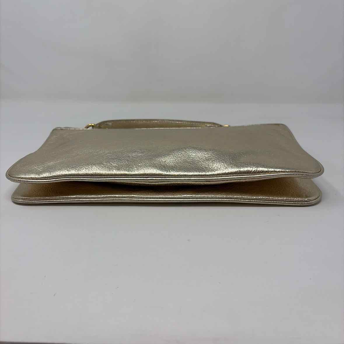 Pre-Owned Tory Burch Gold Leather Handbag