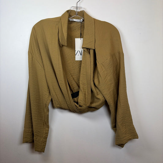 Pre-Owned Size M ZARA Olive Top