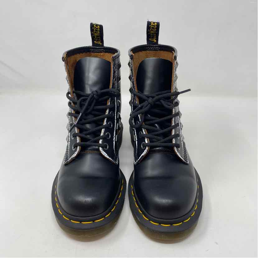 Pre-Owned Shoe Size 7 Doc Martens Black Multi Boots