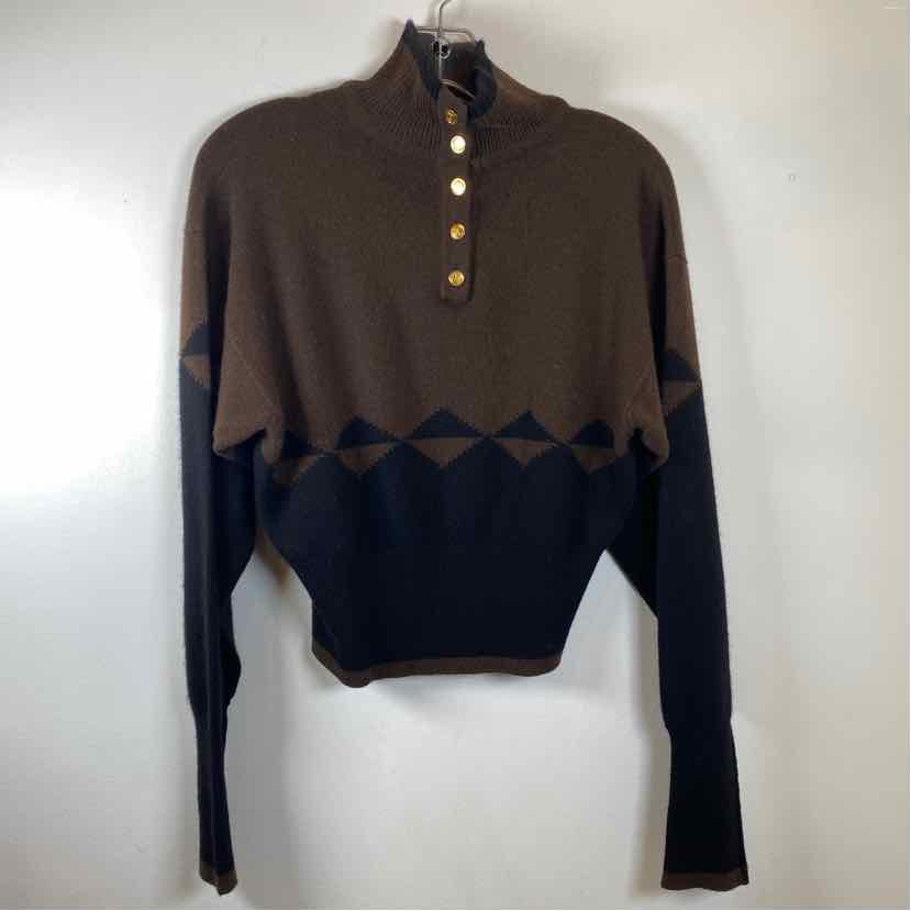 Pre-Owned Chanel Brown Knit Women Size XS Designer Clothes