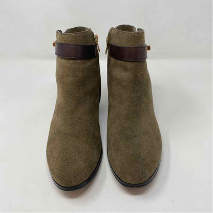 Pre-Owned Shoe Size 8 Coach Brown Multi Booties